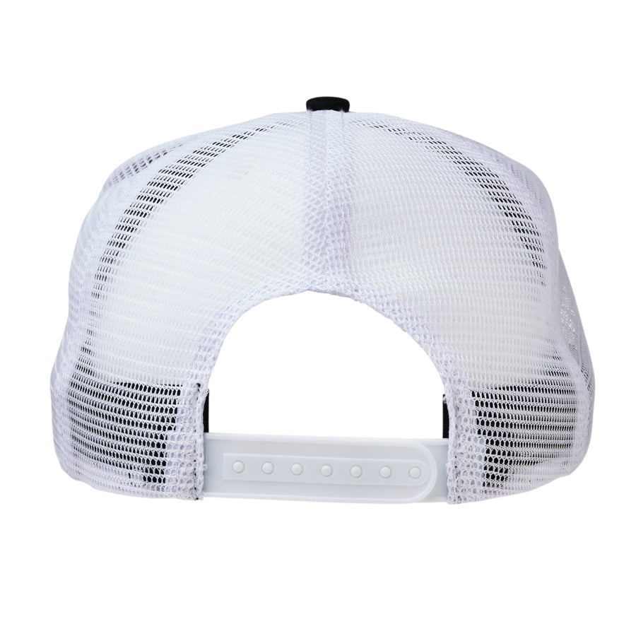 Santa Cruz Screaming Hand Front Mesh Trucker High Profile Men's Hat - Spider Navy/White