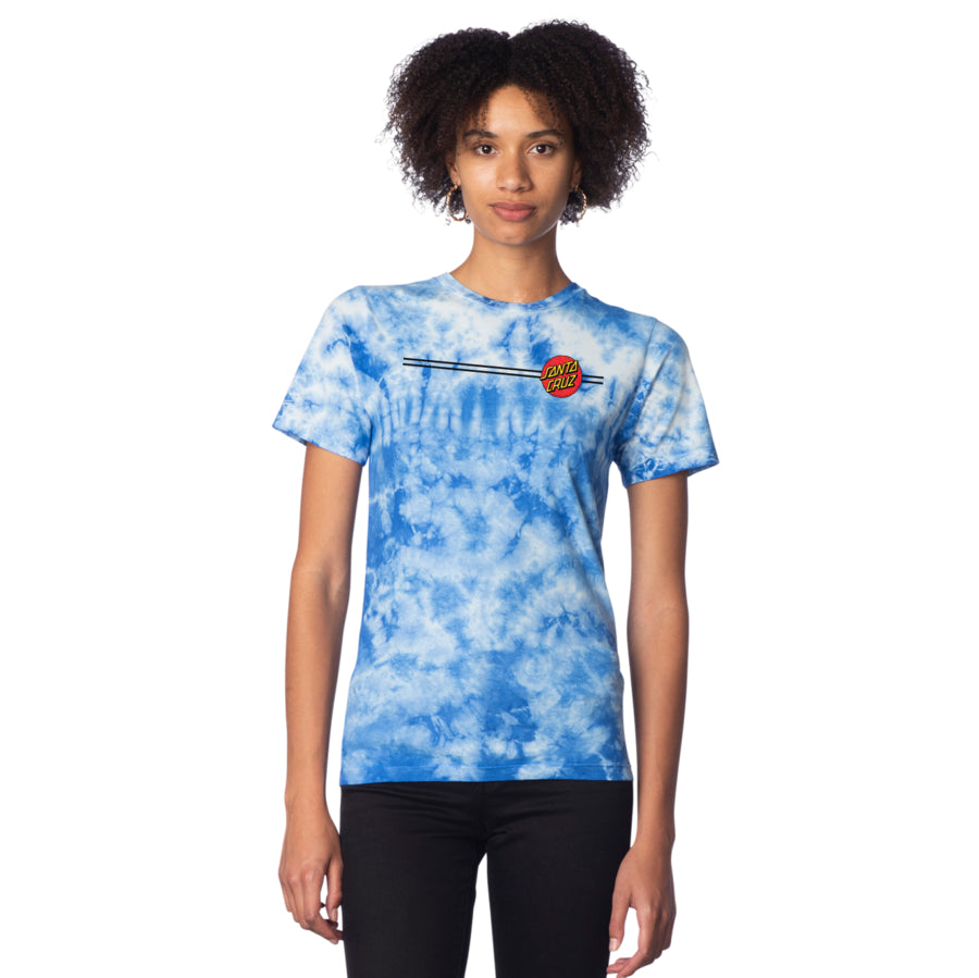 Santa Cruz Women's Classic Dot T-Shirt -  Indigo Cloud Wash