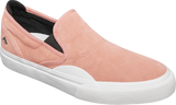 Emerica Wino G6 Slip-on Skate Shoes - Pink/White