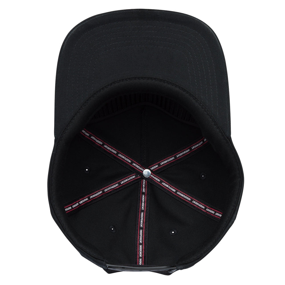 Independent Baseplate Snapback Unstructured Mid Unisex Hat - Black