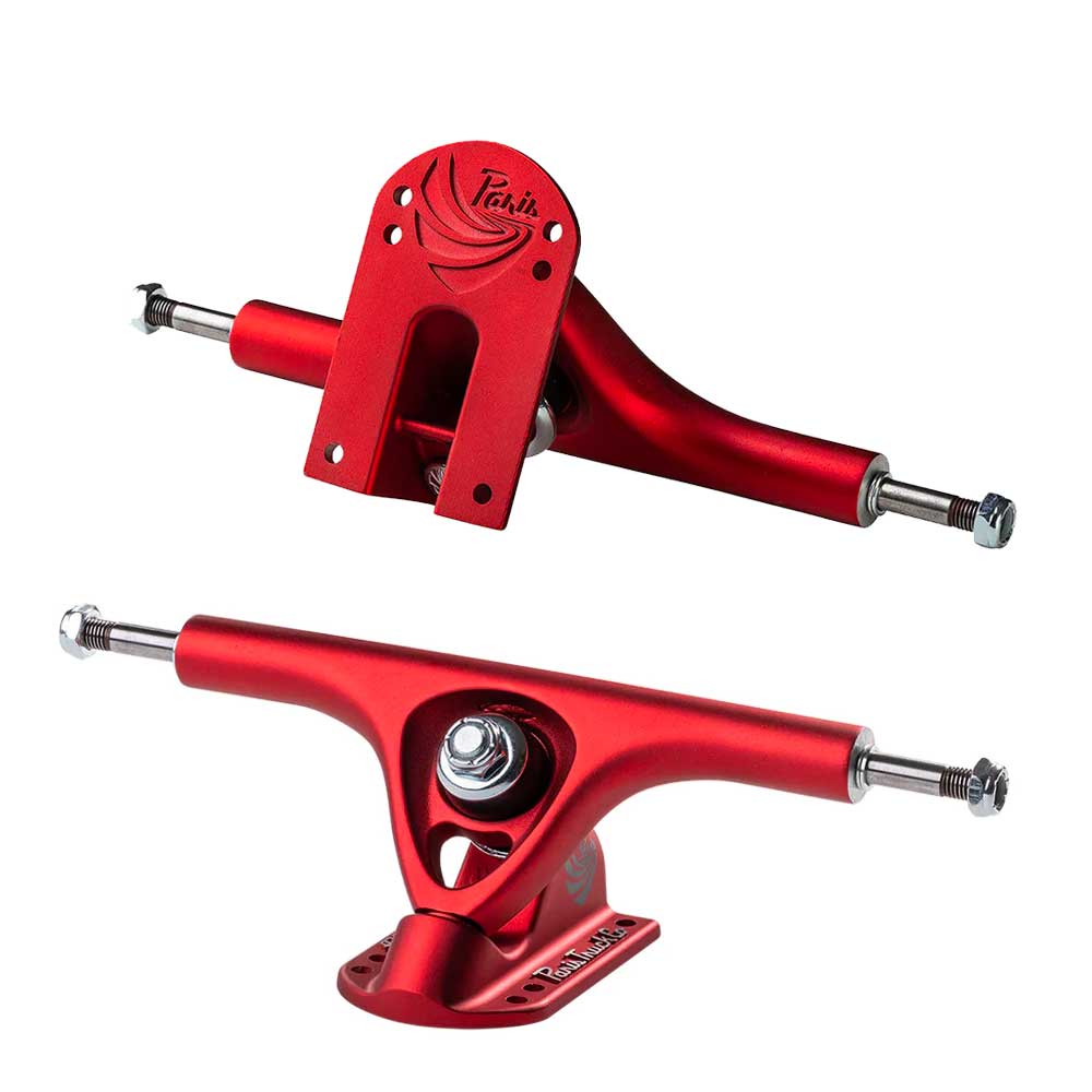 Paris V3 180mm 50º Longboard Trucks Set of 2 - Scarlet Red