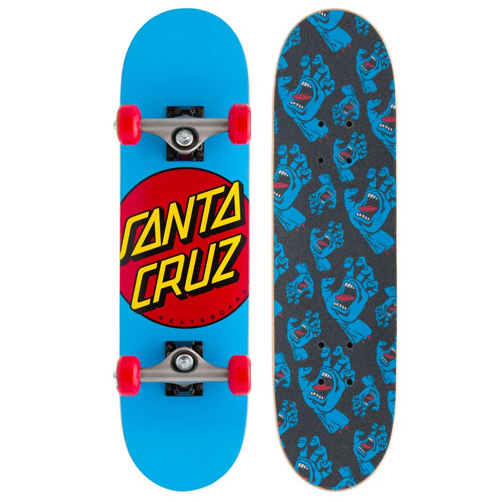 Santa Cruz Classic Dot Super Micro Skateboard Complete - 7.25 Blue