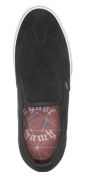 Etnies Marana Slip Skate Shoes - Black Suede - Chase Hawk