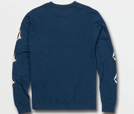 Volcom Deadly Stones Youth Long Sleeve T-Shirt - Navy