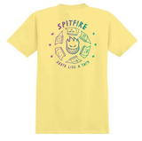 Spitfire SK8 Like a Girl T-Shirt - Yellow