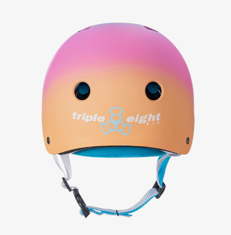 Triple 8 Certified Sweatsaver Skateboard Helmet - Sunset