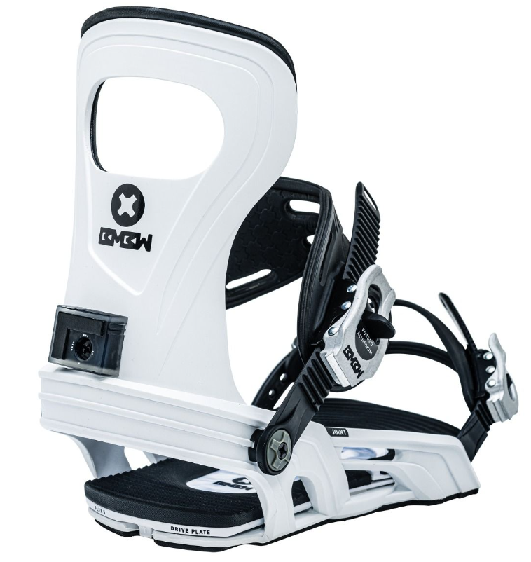 Bent Metal Binding Joint Snowboard Binding - 2023 White – Focus