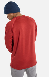 Burton Men's Multipath Grid Crewneck - Sun Dried Tomato