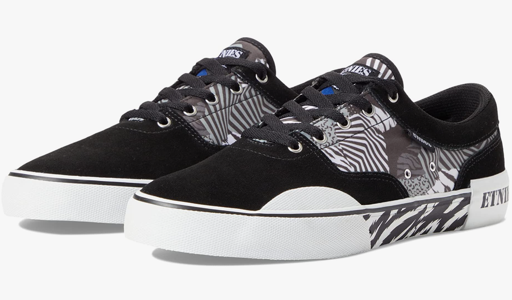 Etnies Factor Skate Shoes - Black Print