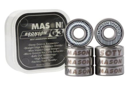 Bronson Pro G3 BOX/8 Skateboard Bearings