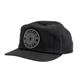 Spitfire Classic 87' Swirl Patch Snapback Hat - Black/Black