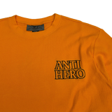 Anti Hero Men's Lil Blackhero Outline Crewneck Longsleeve - Orange