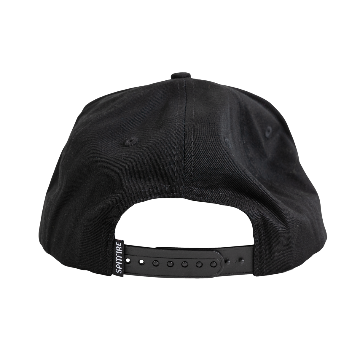 Spitfire Classic 87' Swirl Patch Snapback Hat - Black/Black